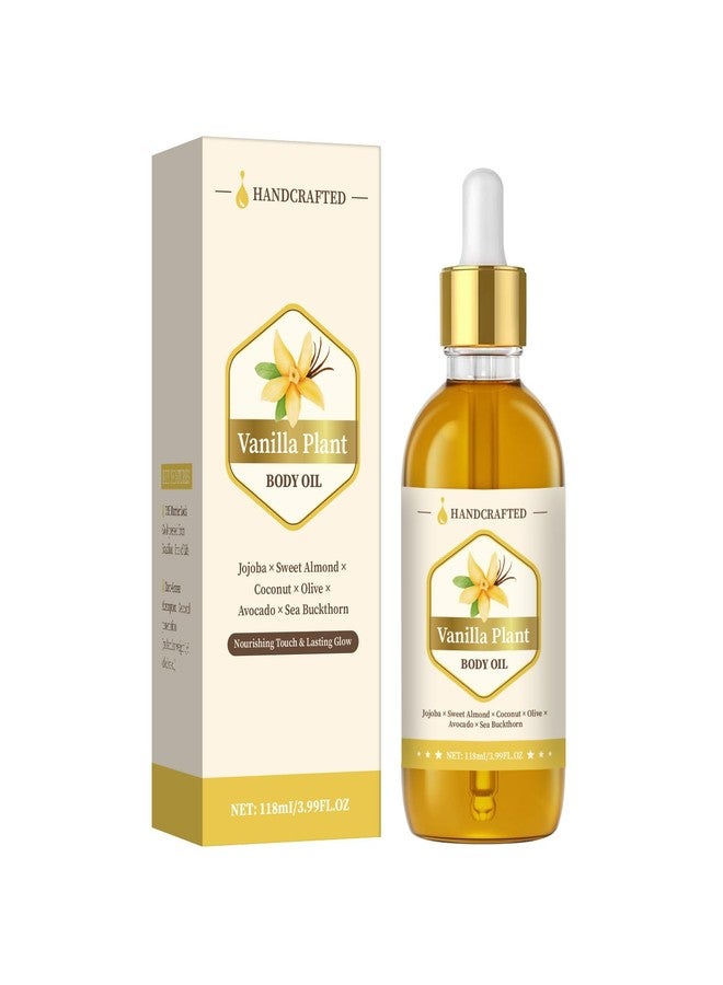 GROEI Handcrafted Vanilla Body Oil – 118 mL (3.99 fl oz) Hydrating Plant‑Oil Blend of Jojoba, Sweet Almond, Coconut & Sea Buckthorn for Skin & Hair - Image 1